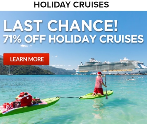 CruiseDirect: Holiday Cruises Ends 01-01-2022